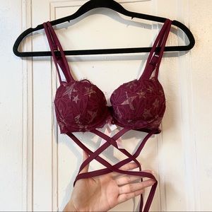 Victoria’s Secret burgundy bra